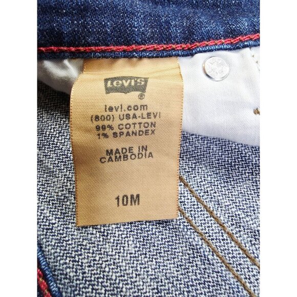 Levi's Size 10M Womens 550 Relaxed Bootcut 31 Inch Inseam Blue Denim Logo Jeans - Picture 8 of 12